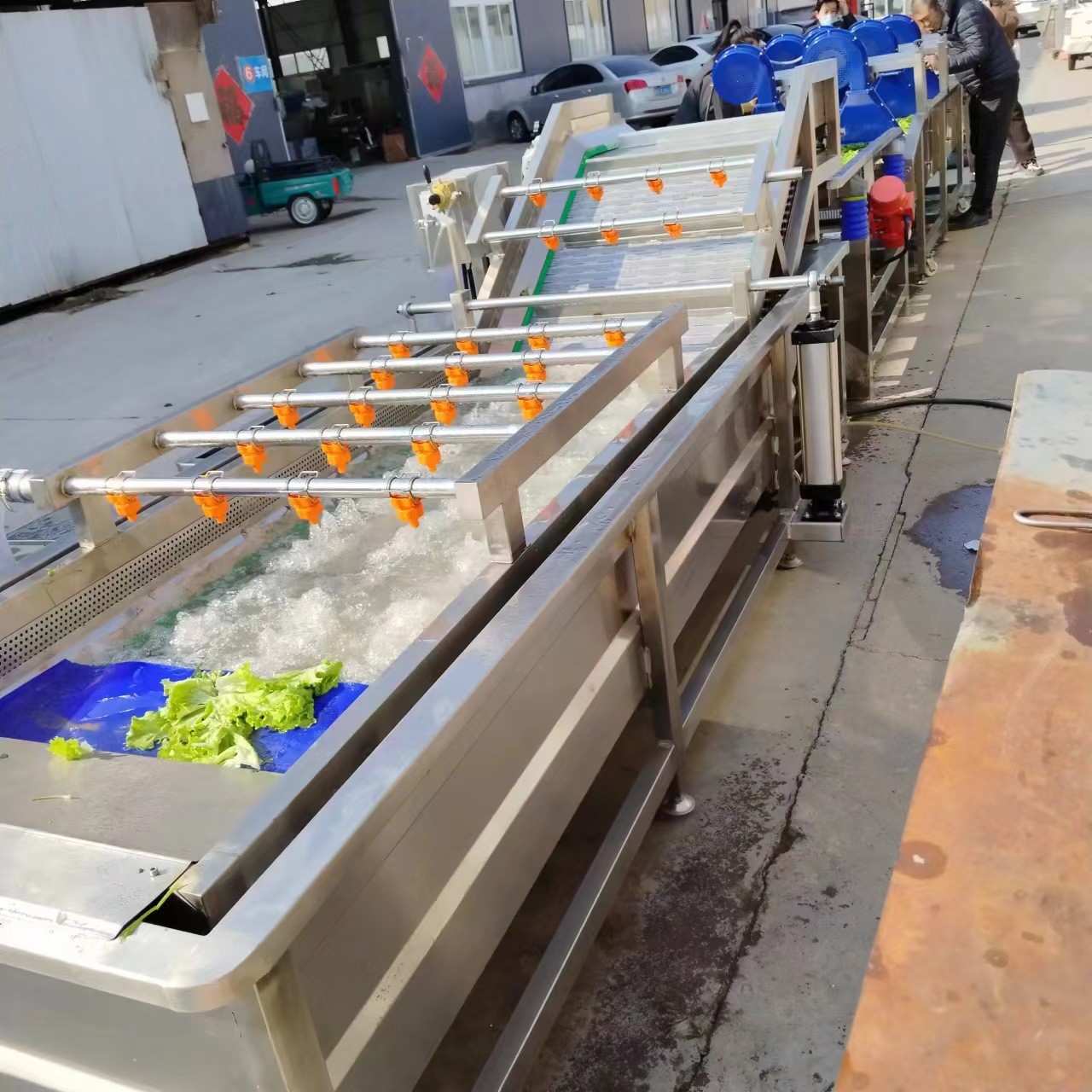 蔬菜水果气泡清洗机胡萝卜翻浪去泥清洗设备辣椒清洗线厂家优惠图2