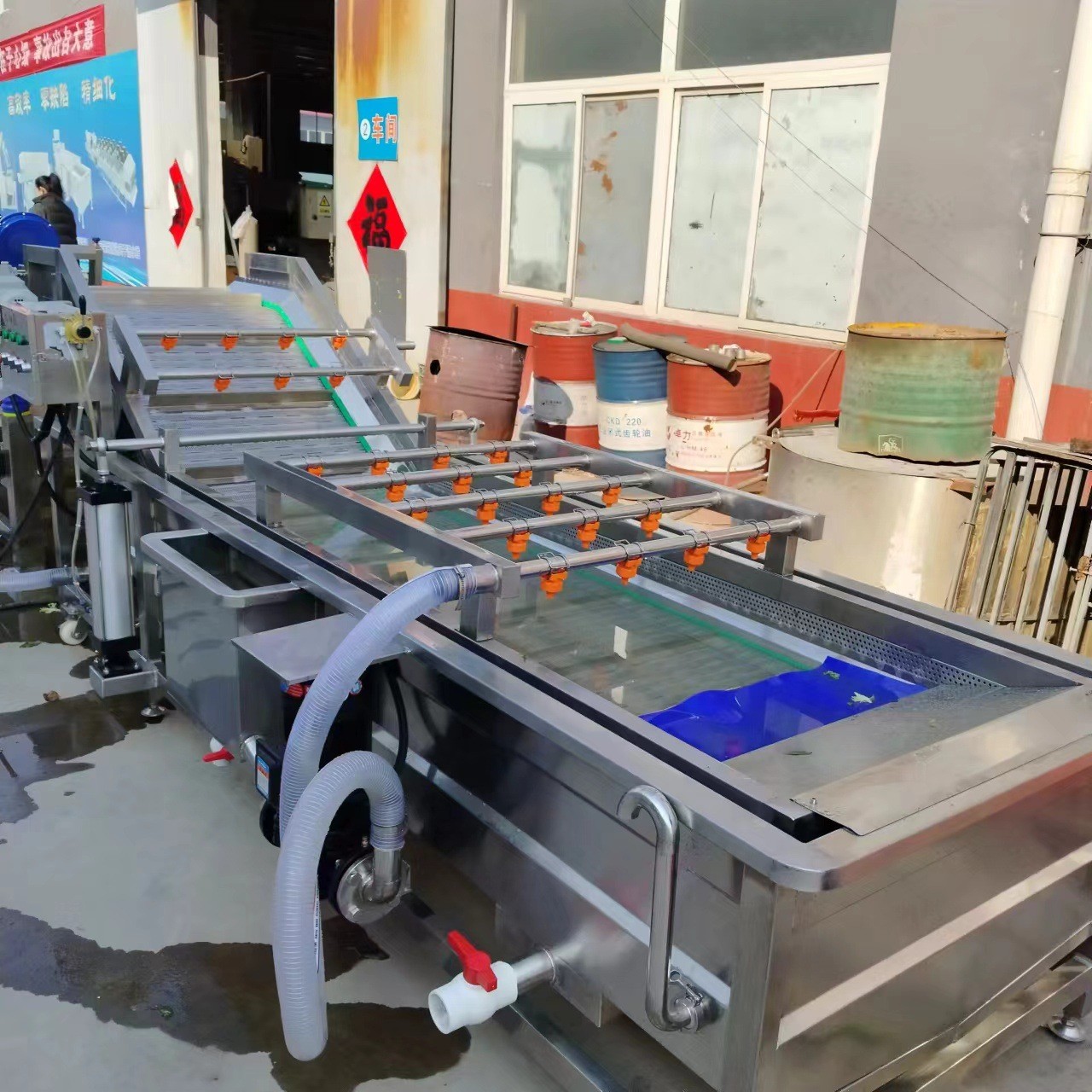 蔬菜水果气泡清洗机胡萝卜翻浪去泥清洗设备辣椒清洗线厂家优惠图4