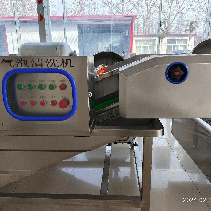 苋菜高压喷淋清洗机 预制菜清洗机 空心菜气泡清洗机图2
