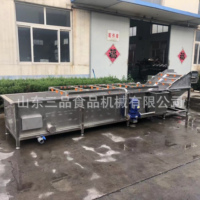 苋菜高压喷淋清洗机 预制菜清洗机 空心菜气泡清洗机图3