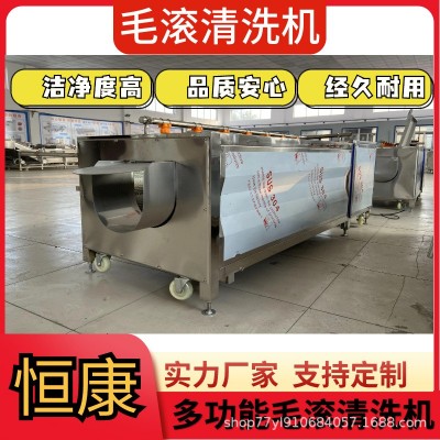 土豆胡萝卜去皮清洗机猪牛羊头清洗机海蛎子扇贝清洗设备红薯去皮