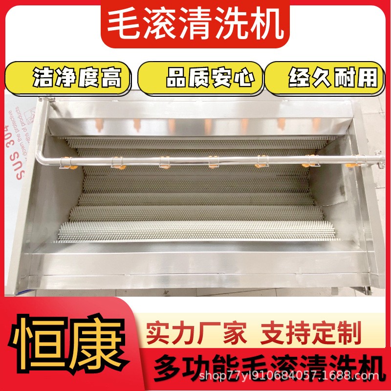 土豆胡萝卜去皮清洗机猪牛羊头清洗机海蛎子扇贝清洗设备红薯去皮图2
