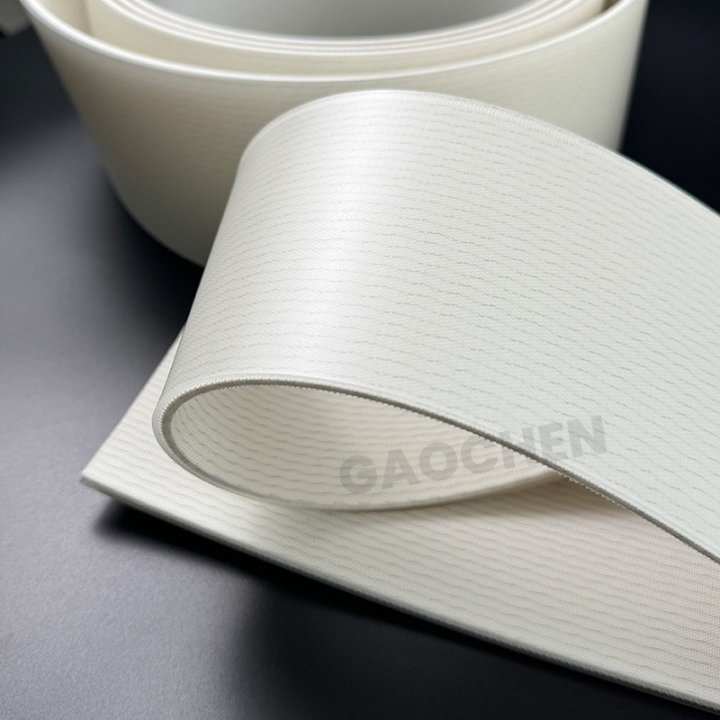 厂家供应5.2毫米厚透明PU耐切割输送带全自动皮革裁断机传送带图2