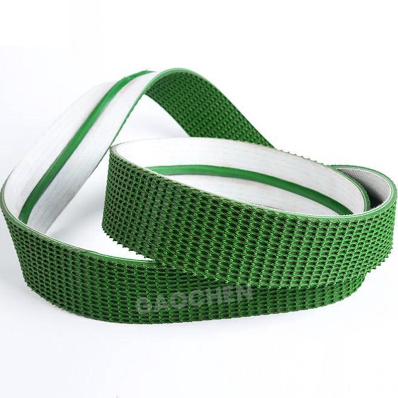 厂家供应 高摩擦防跑偏封箱机开箱机皮带 防滑草纹输送带图2