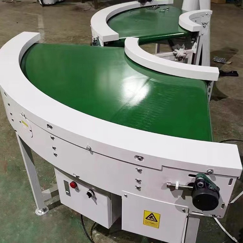 厂家供应180度90度环形流水线耐高温耐磨皮带输送机网链网带转弯图3