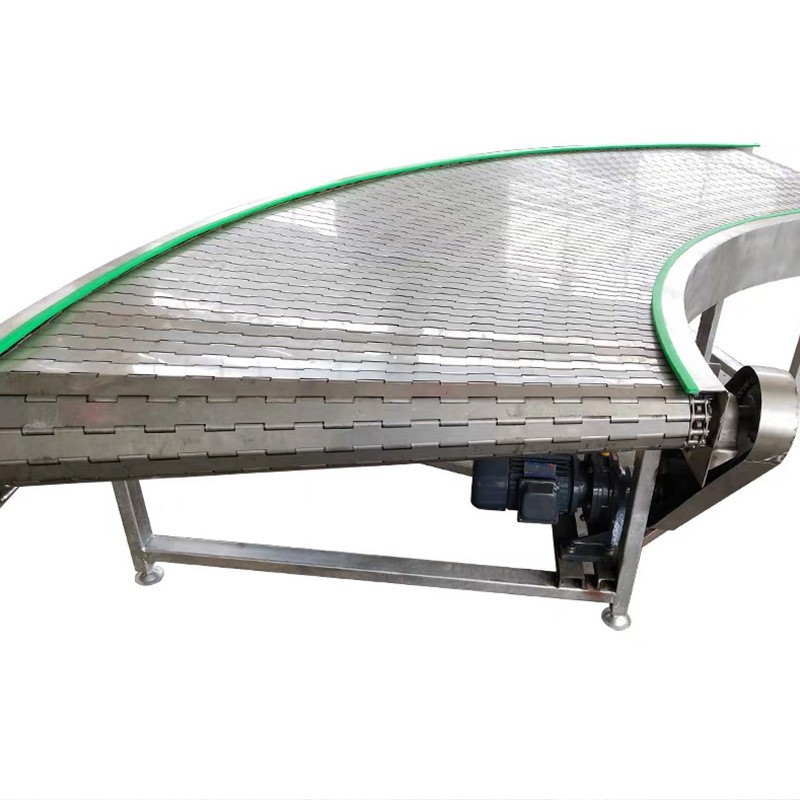 厂家供应180度90度环形流水线耐高温耐磨皮带输送机网链网带转弯图4