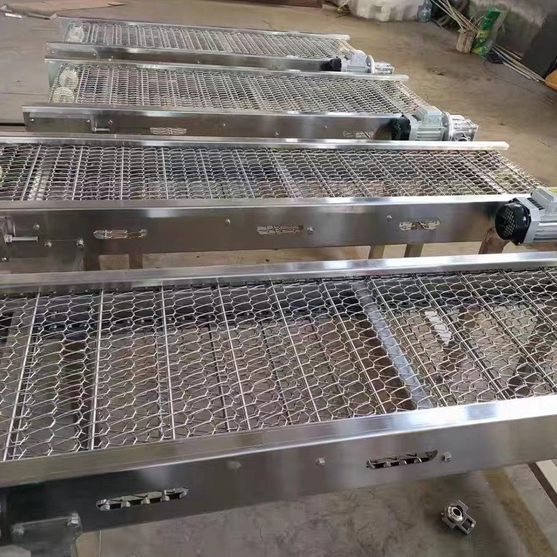 厂家供应304不锈钢金属食品流水工业耐高温输送机网带输送机链板图3