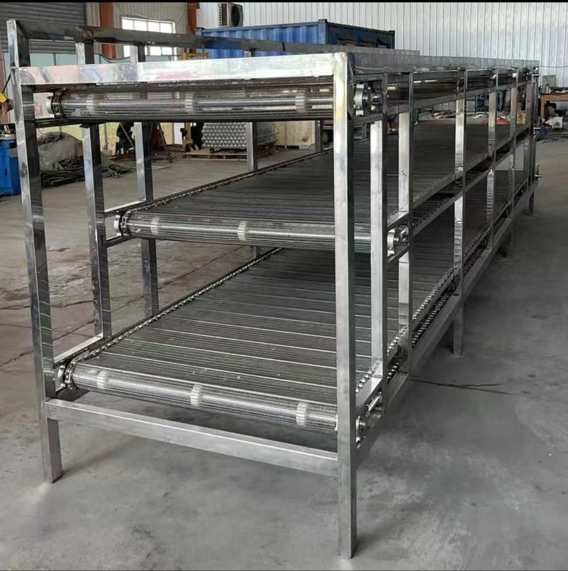 定制不锈钢304食品流水工业耐高温网带网链链板式传送带输送图2