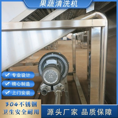 高压鲜食玉米清洗机 糯玉米蒸煮冷却机 水果蔬菜气泡清洗设备