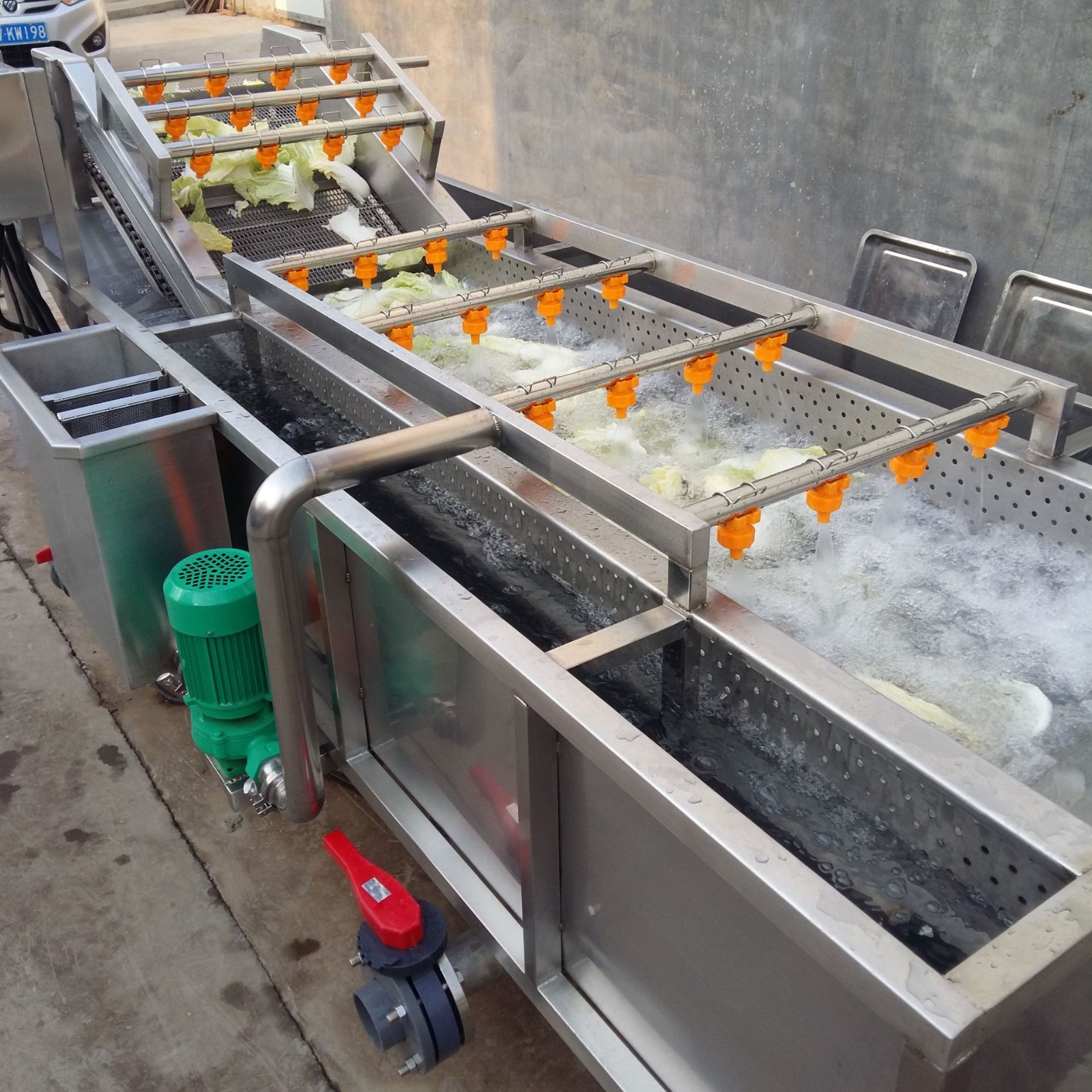 高压鲜食玉米清洗机 糯玉米蒸煮冷却机 水果蔬菜气泡清洗设备图3