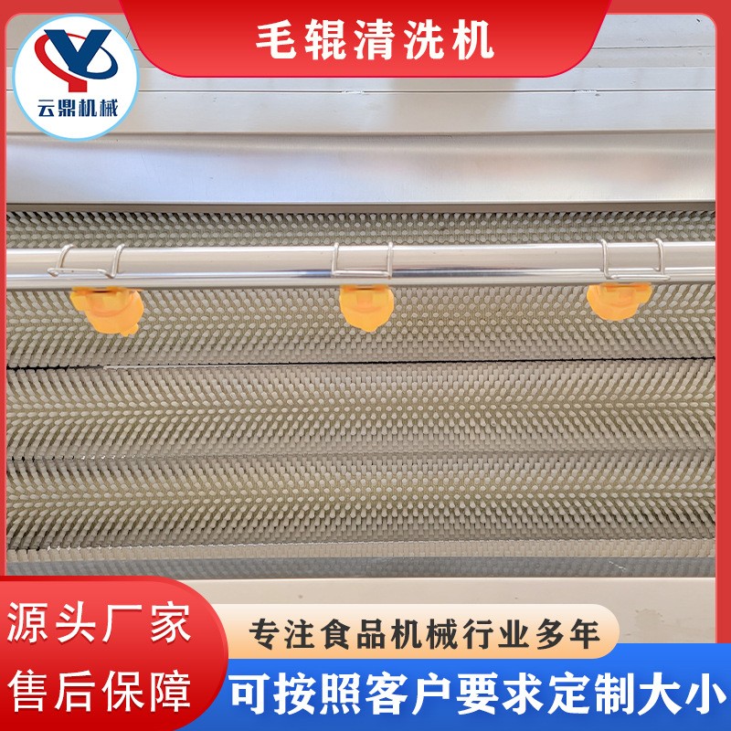 全自动毛辊清洗机 猪头猪蹄羊蹄去毛清洗机 肉类皮毛毛刷清洗机器图5