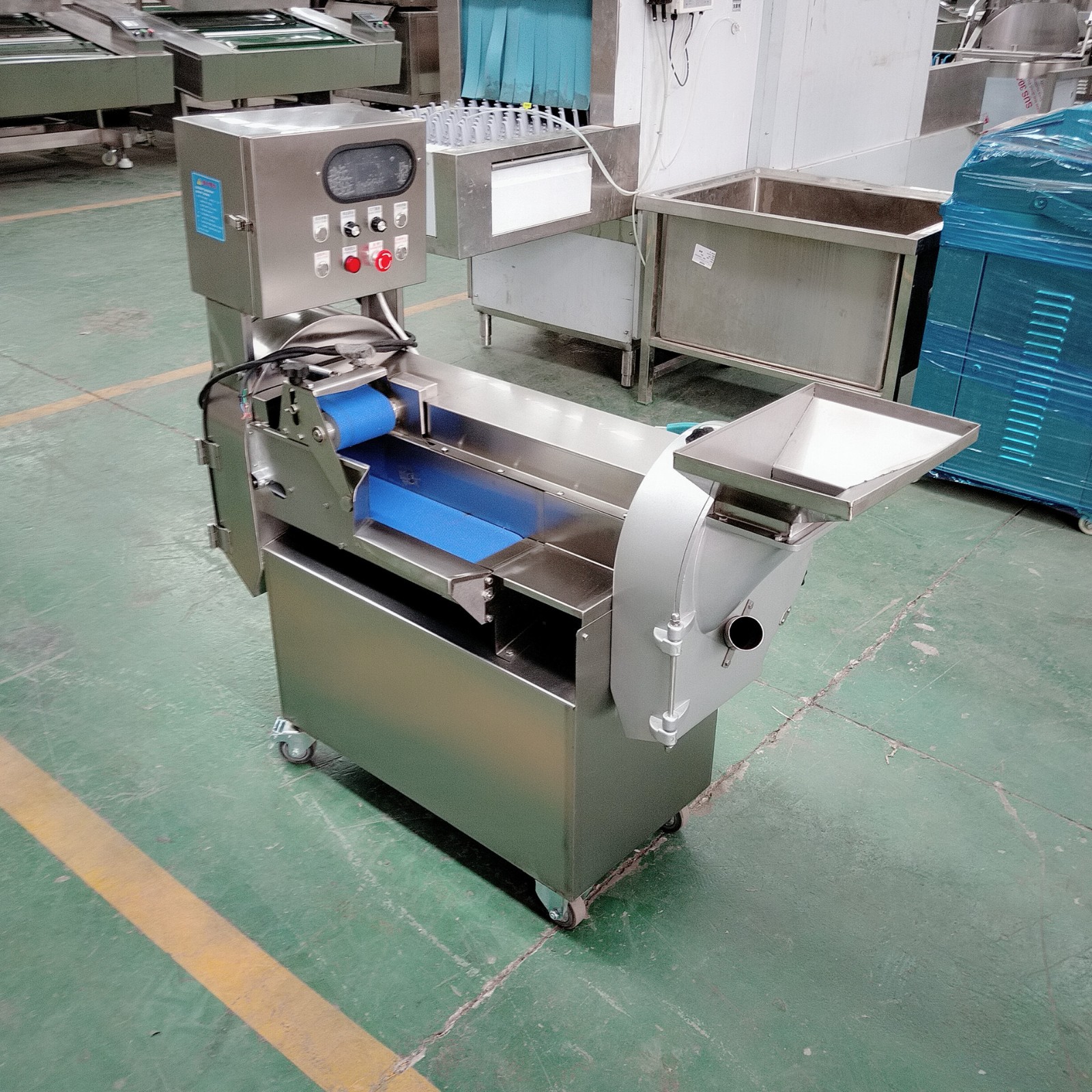 多功能全自动切菜机商用食堂餐厅厨房蔬菜切丝切丁切块切片机器图4