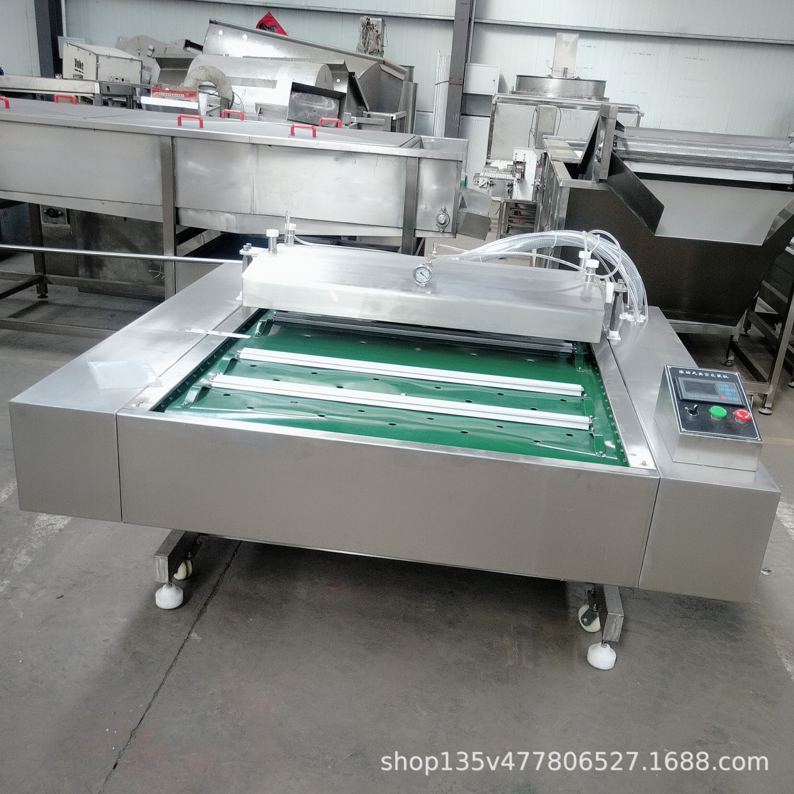 榴莲滚动式真空包装机熟食猪肉海鲜米线螺蛳粉真空封口机可定制图3