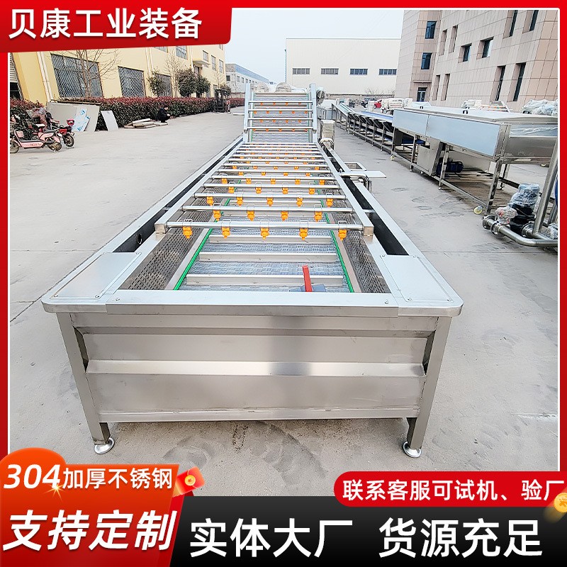 草莓枇杷果气泡清洗设备 石榴清洗机 全自动不锈钢果蔬清洗机图3