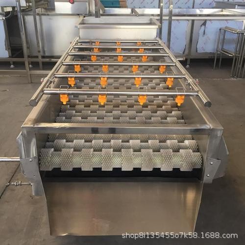 大型海蛎子清洗机 平行式毛辊清洗机 多功能毛辊清洗流水线设备图3