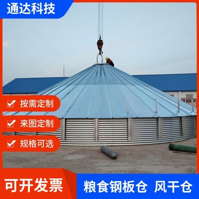 供应粮食储存钢板仓玉米小麦粮食仓储存室外风干粮仓粮食储存设