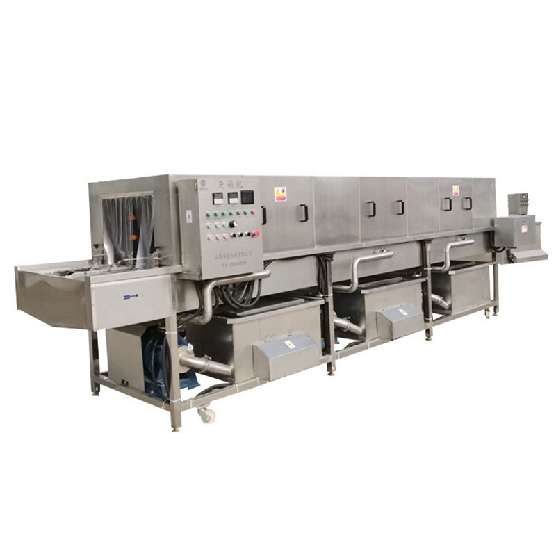 隆润机械全自动周转筐清洗机大型商用物流筐子托盘高压喷淋去油污图4