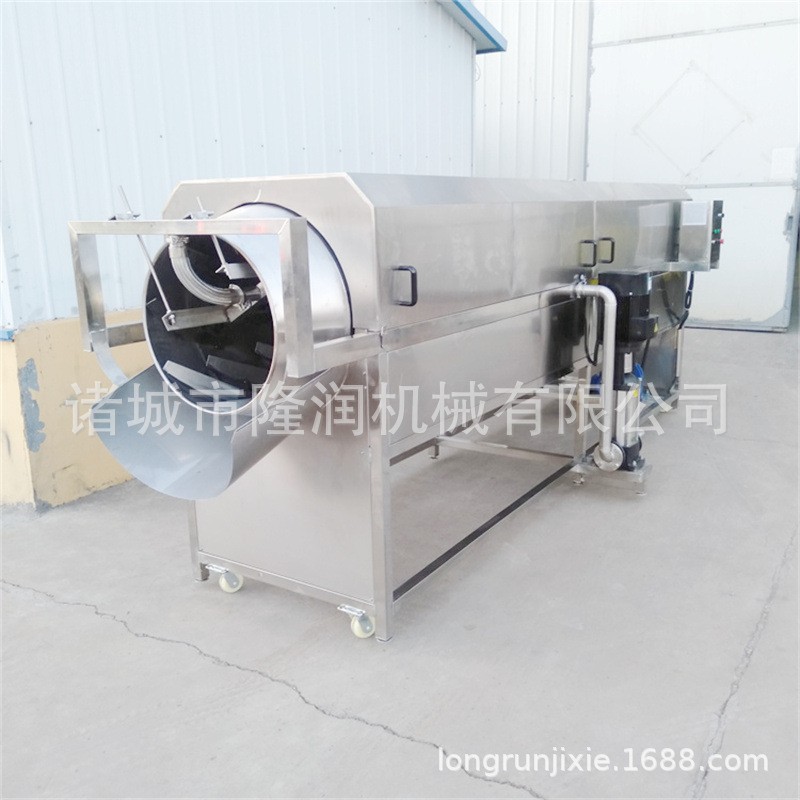 全自动中药材清洗机 白术甘草黄精滚筒式清洗机 人参黄芪清洗机图3