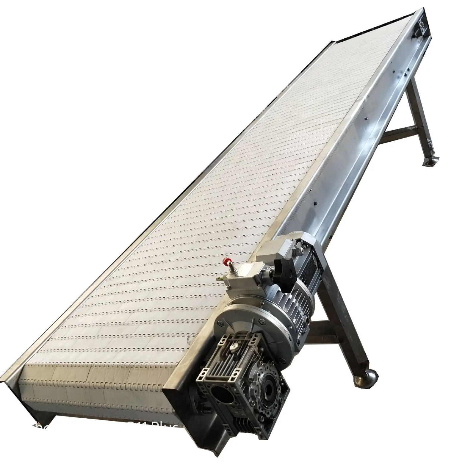 塑料网带输送机 爬坡传送带提升传送 环形柔性链板转弯传送图4