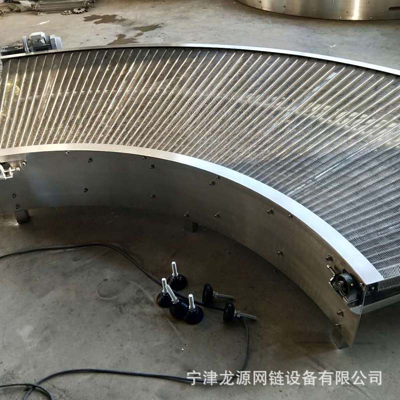 可加工定制耐磨损不锈钢链板转弯机90度304转弯机皮带输送机图4