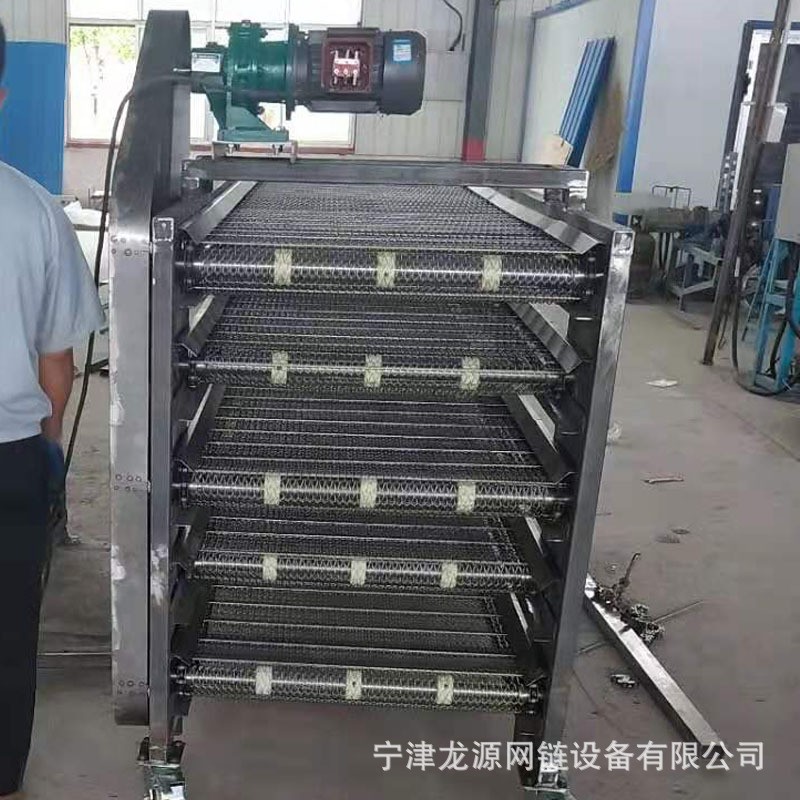 厂家直销不锈钢多层网带输送机大型食品级多层网带烘干输送机图1