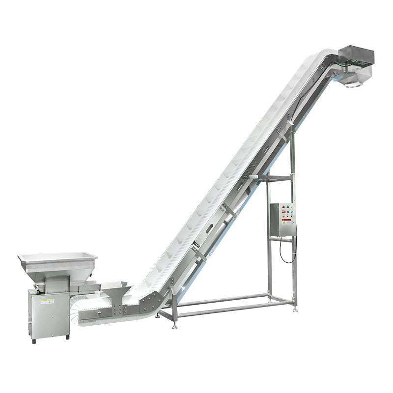 不锈钢大倾角提升机爬坡式食品物料自动化流水线送料机输送机图5