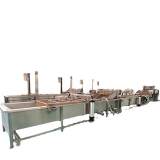 薯条机加工设备 土豆马铃薯清洗切片切条机器 大型薯片油炸流水线图5