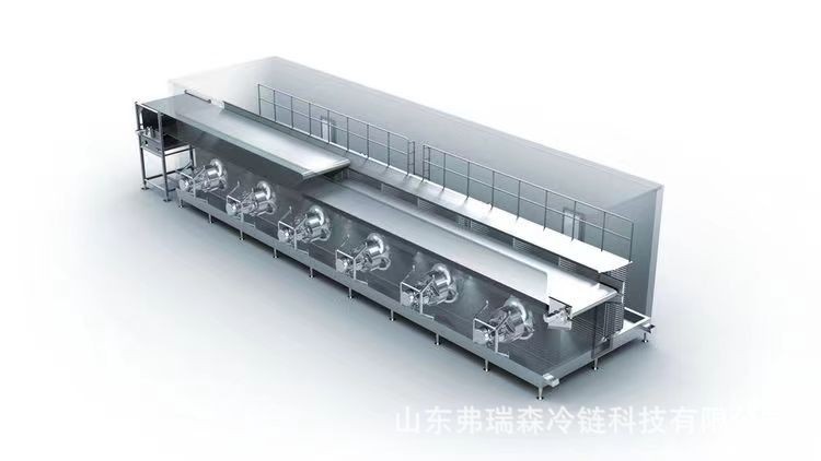 青红椒丁速冻加工设备 秋刀鱼八爪鱼连续式速冻机 源头厂家图5
