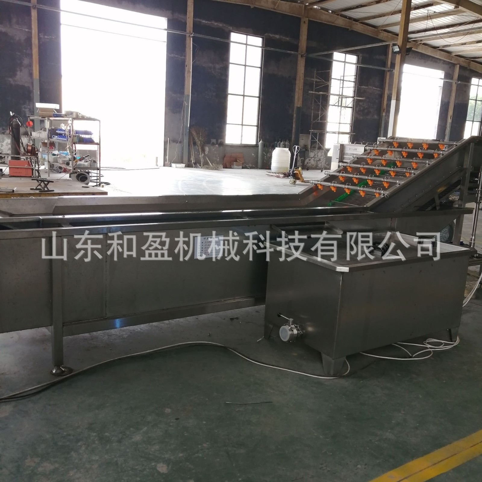 果蔬气泡清洗机 葡萄连续式气泡清洗机 葡萄干清洗设备包邮发货图2