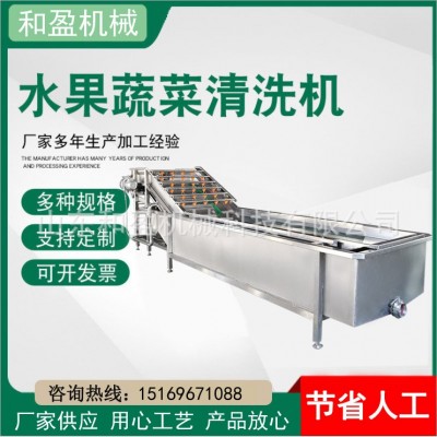 小龙虾气泡清洗机 全自动喷淋式清洗设备 大虾气泡清洗机