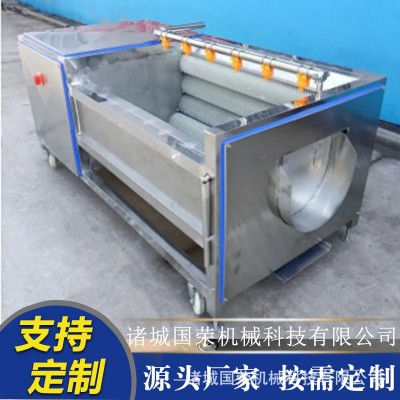 扇贝海蛎子生蚝清洗机土豆胡萝卜山药毛滚去皮清洗机u型去皮清洗