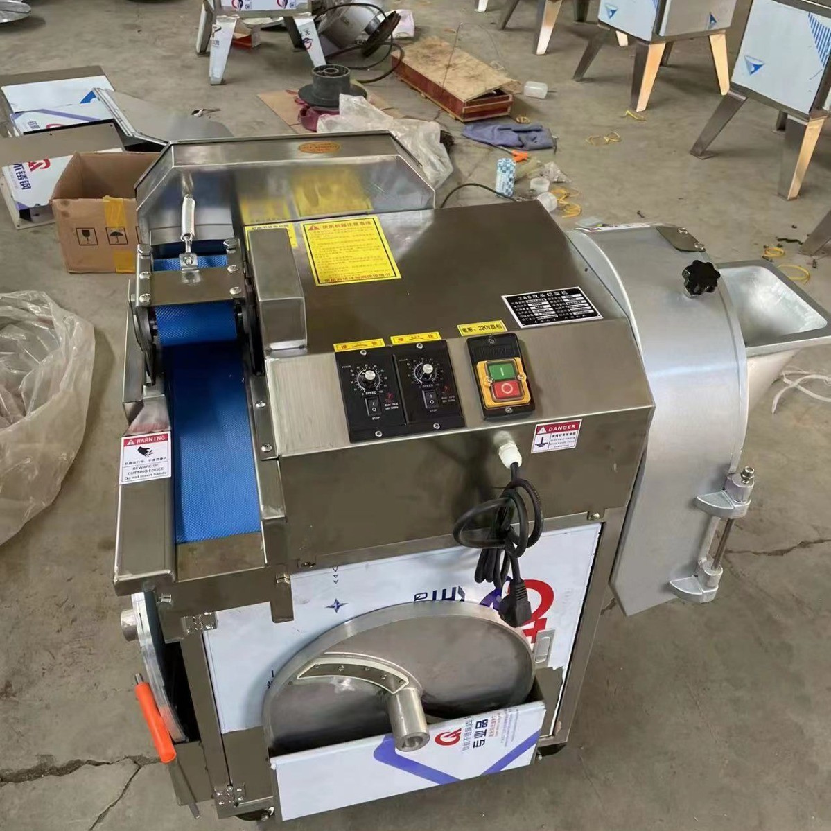 商用多功能切菜机中央厨房净菜加工设备水果蔬菜切丝切片切丁切条图3