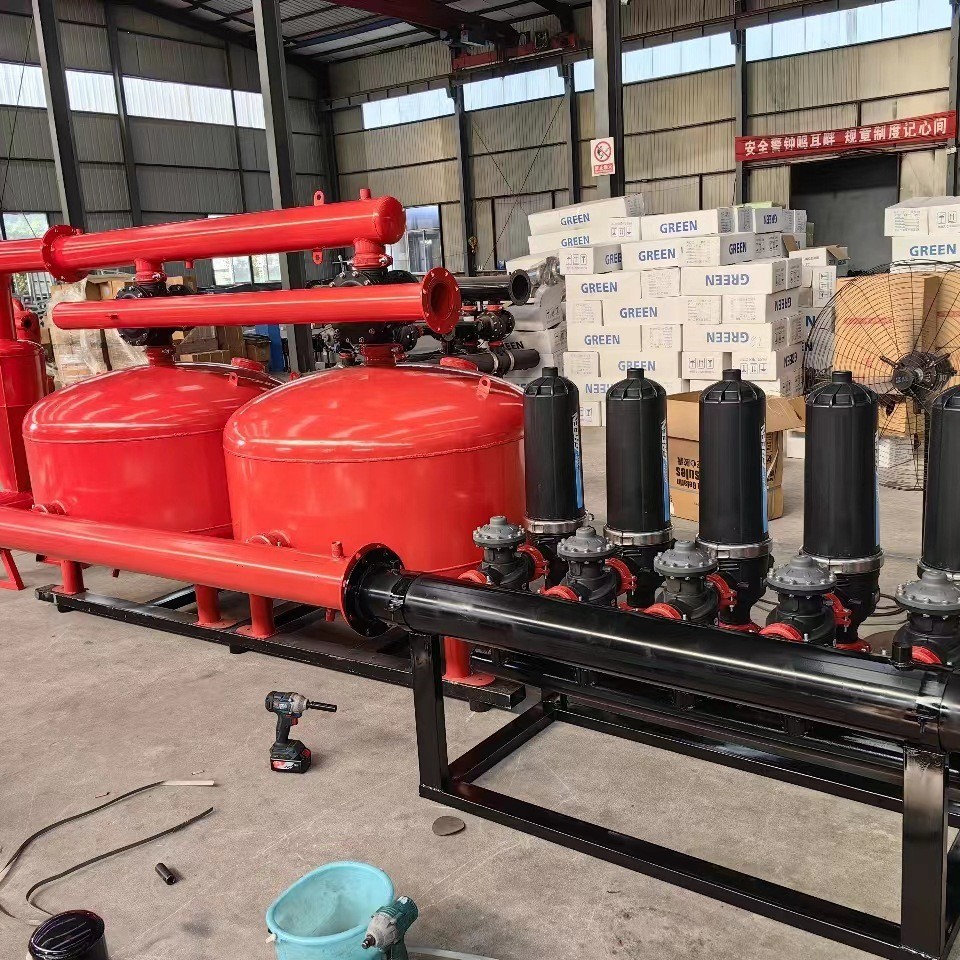 全自动反冲洗砂石过滤器农业园林节水灌溉泥沙河水离心叠片过滤器图4