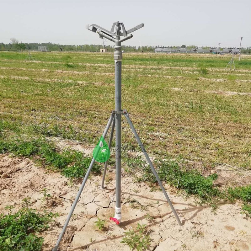 厂家批发浇地用金属立杆支架园林喷头农业喷灌架子绿化地插三脚架图2