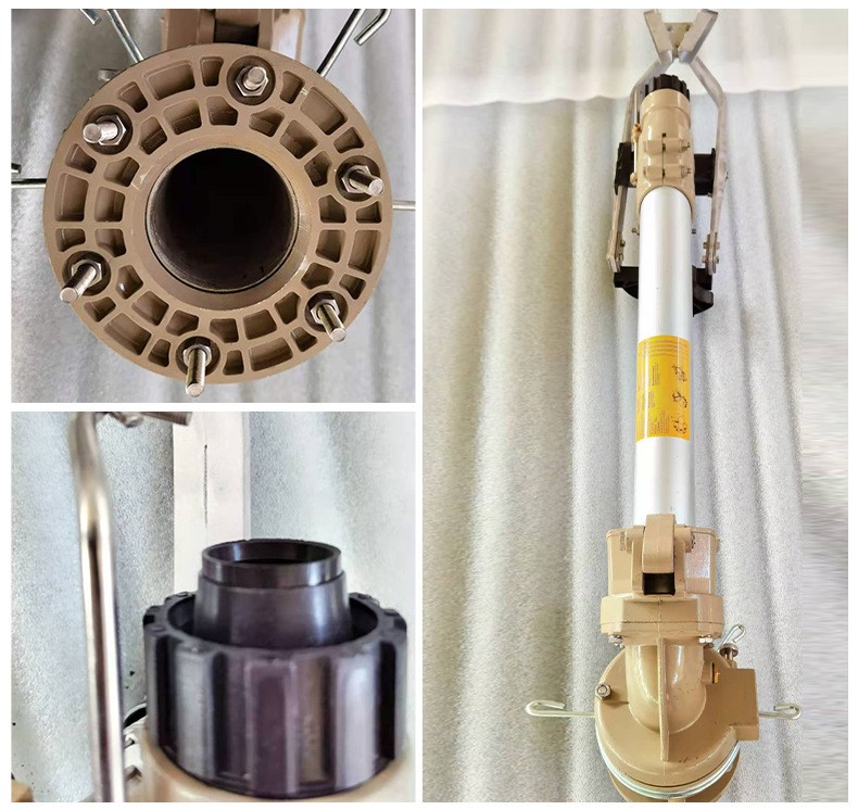 农业灌溉工具80垂直摇臂农用大喷枪园林喷灌煤场除尘降尘合金喷头图3