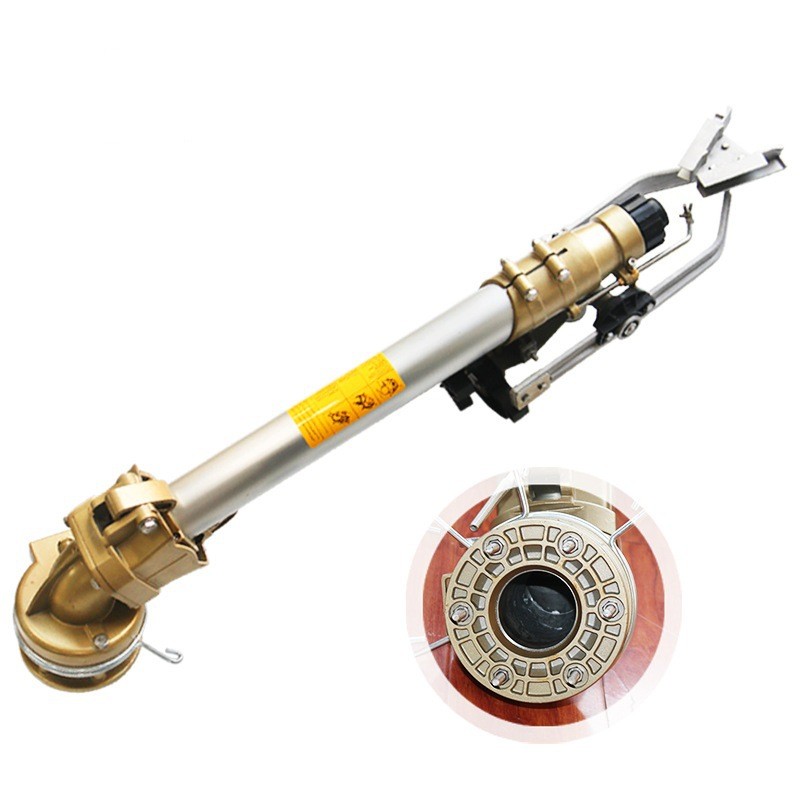 农业灌溉工具80垂直摇臂农用大喷枪园林喷灌煤场除尘降尘合金喷头图2