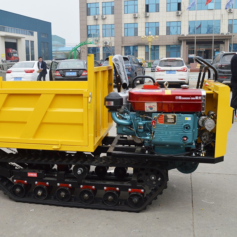 瀚山现货 全地形履带车农用爬山虎山地果园运输自卸翻斗 车 履带车图4