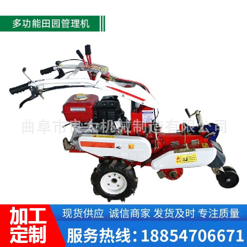 除草开沟培土机 小型手扶柴油开沟机田园管理机 一机多用厂家直销图2