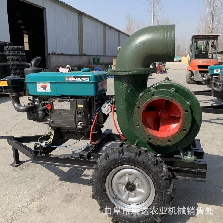 拖车款10寸抽水泵 应急抗旱抽水泵 出水量780立方 工程排水泵图5