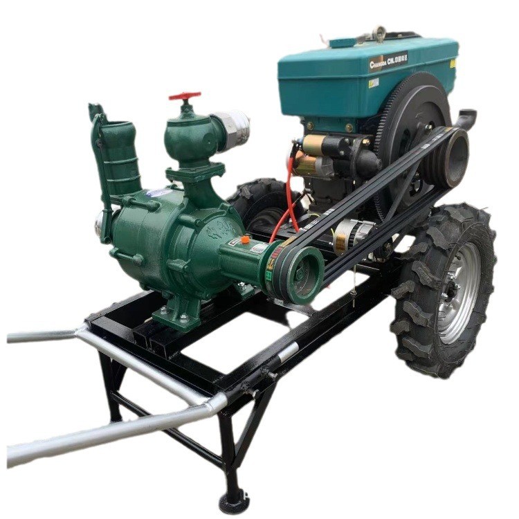 高压喷灌泵 柴油拖车款抽水泵 农田浇灌喷灌高扬程水泵 三片叶轮图5