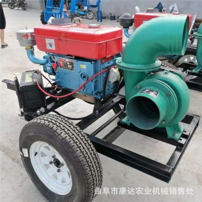 框架式抽水排水泵 移动式水泵 山地河道抽水灌溉泵 电启动柴油泵