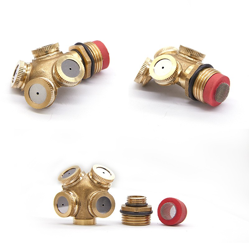 4分铜喷头园艺可调屋顶降温喷雾折射雾化草坪灌溉微喷头喷灌设备图3