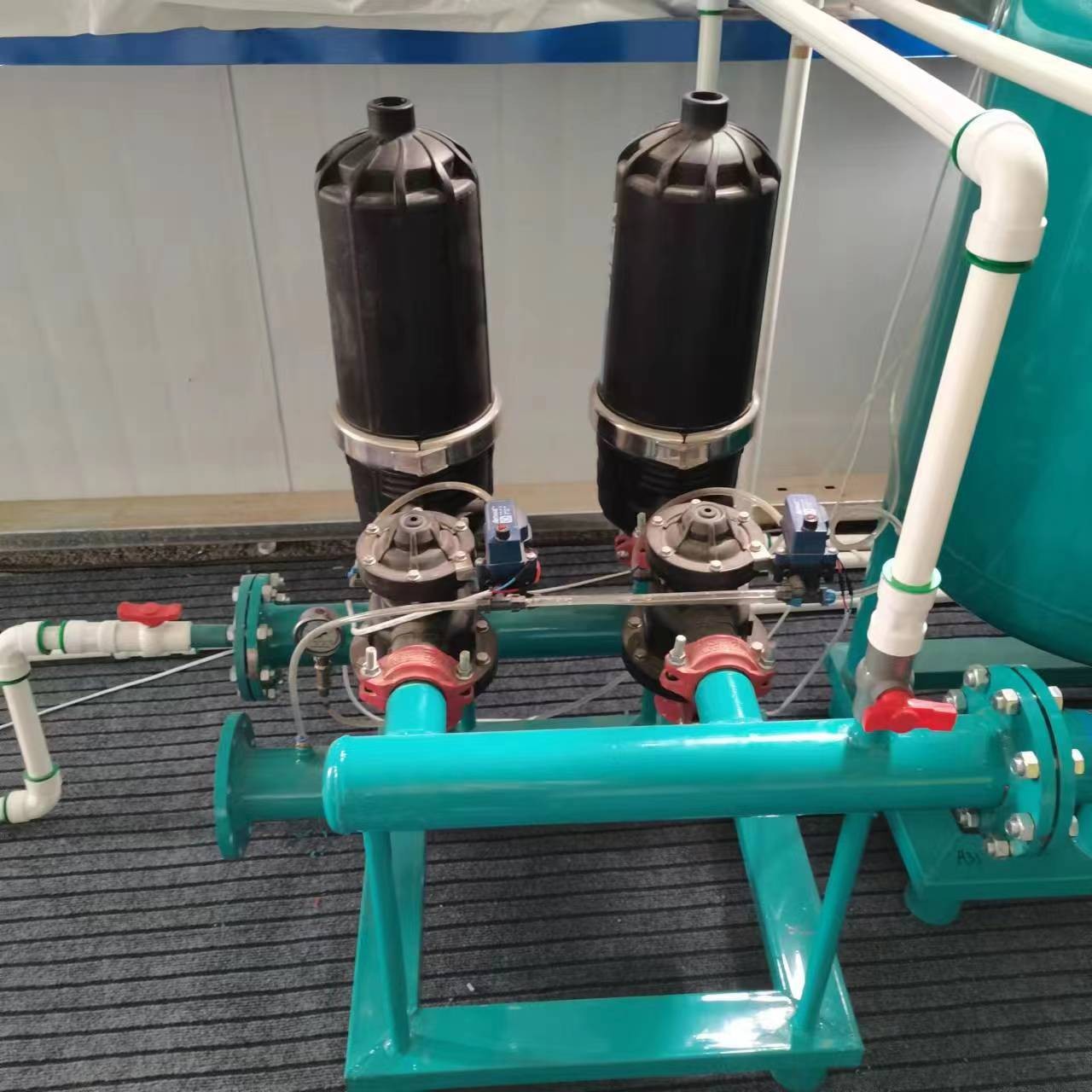 农用叠片过滤器 果园大棚滴灌盘式过滤设备自动反冲洗叠片过滤器图2