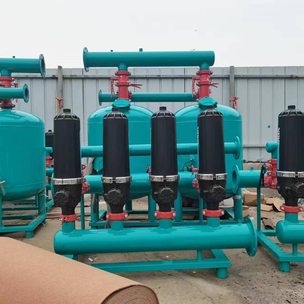 农用叠片过滤器 果园大棚滴灌盘式过滤设备自动反冲洗叠片过滤器图3