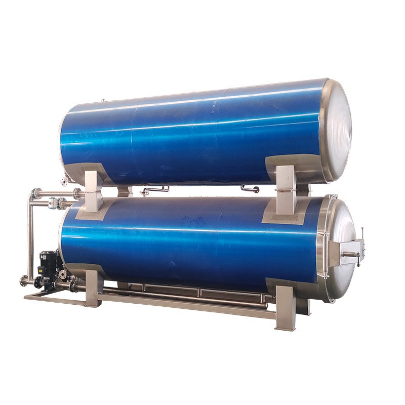 高温肉类食品杀菌锅 自动喷淋粽子杀菌设备 玉米早餐粥灭菌机图5