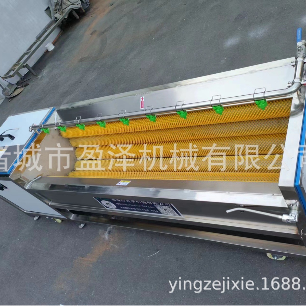 萝卜去皮清洗机 胡萝卜磨皮清洗机 土豆毛刷去皮清洗设备图5