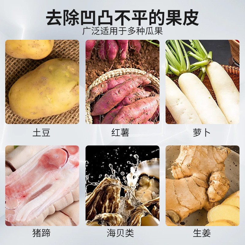 土豆清洗去皮机毛辊清洗机芋头红薯药材莲藕去泥清洗机小型洗姜机图2