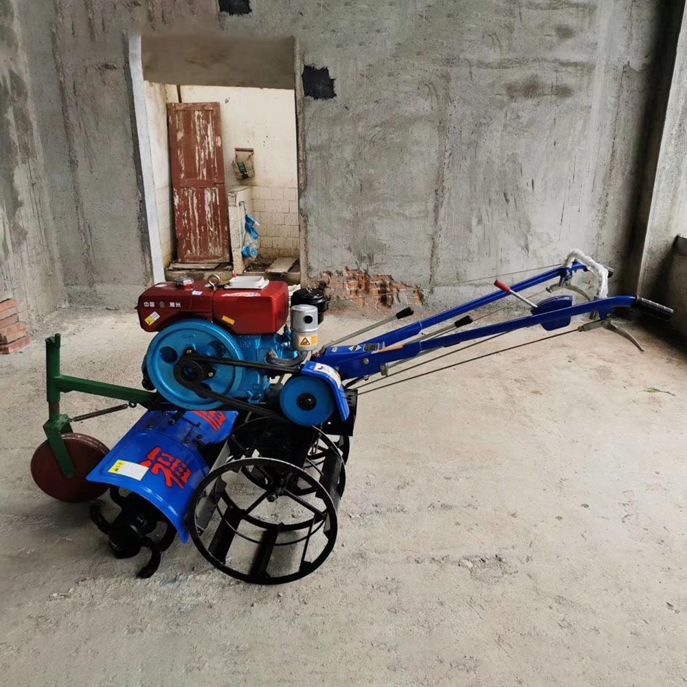 家用小型手扶8匹柴油水田微耕机铁轮农田打田机旱地旋耕拖拉机图4