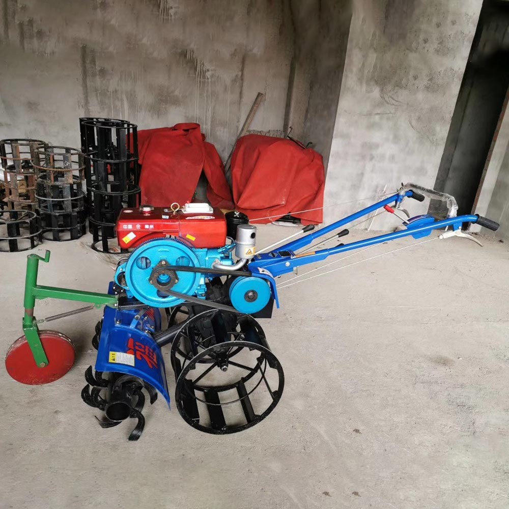 家用小型手扶8匹柴油水田微耕机铁轮农田打田机旱地旋耕拖拉机图3