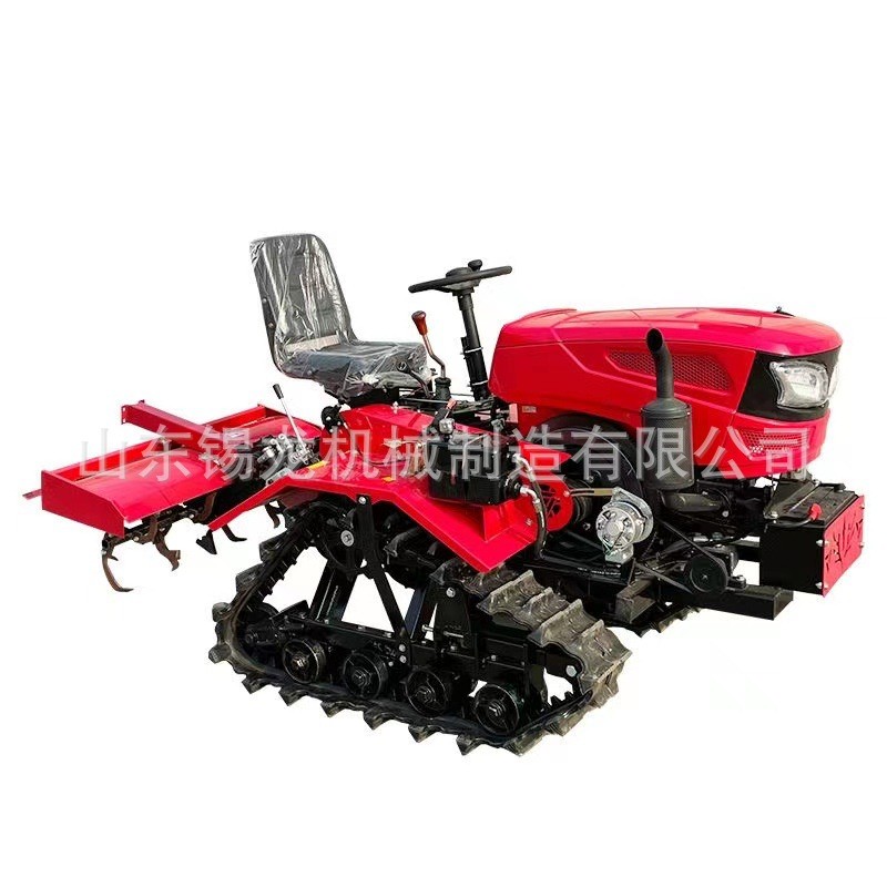 多功能履带旋耕机水旱两用乘坐式微耕机农用柴油拖拉机耕地机果园图5